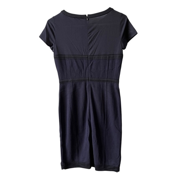 Ann Taylor Sheath Dress NWT sz 0 short sleeves Mixed Media Stretch classic - Picture 5 of 12